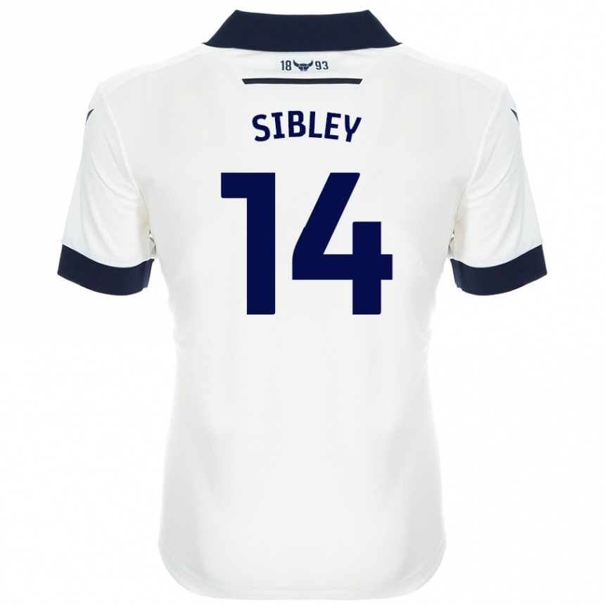 Niño Fútbol Camiseta Louie Sibley #14 Blanco Azul Marino 2ª Equipación 2024/25 México