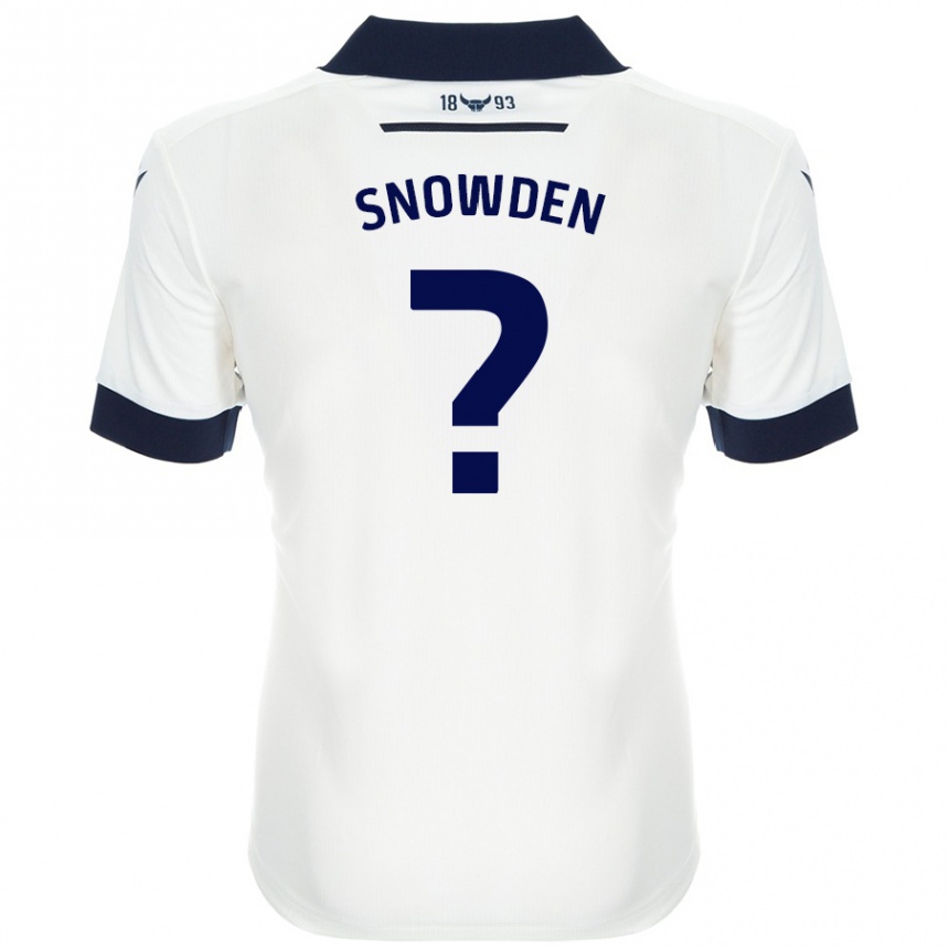 Niño Fútbol Camiseta Leo Snowden #0 Blanco Azul Marino 2ª Equipación 2024/25 México