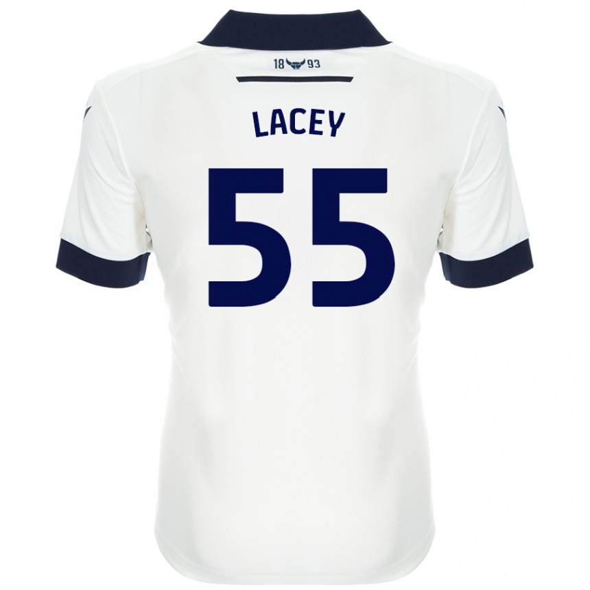 Niño Fútbol Camiseta Aaron Lacey #55 Blanco Azul Marino 2ª Equipación 2024/25 México