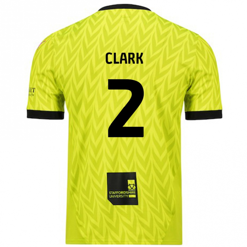 Niño Fútbol Camiseta Mitch Clark #2 Verde Fluorescente 2ª Equipación 2024/25 México