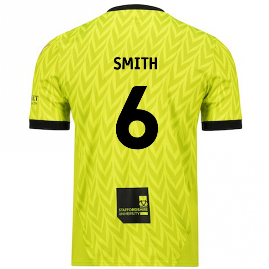 Niño Fútbol Camiseta Nathan Smith #6 Verde Fluorescente 2ª Equipación 2024/25 México