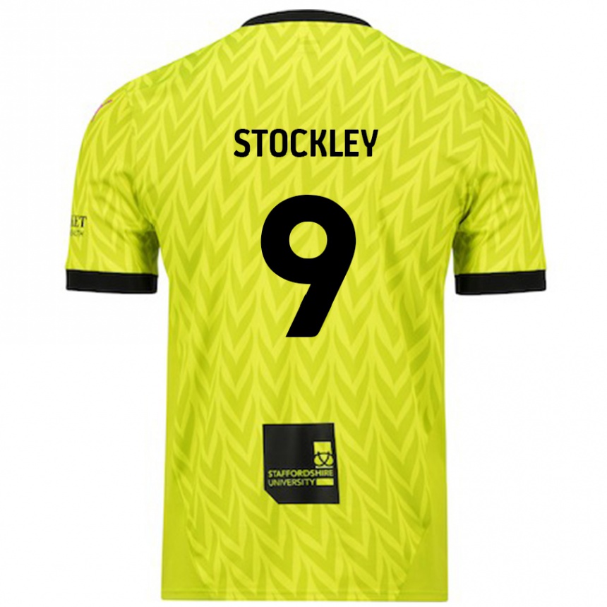 Niño Fútbol Camiseta Jayden Stockley #9 Verde Fluorescente 2ª Equipación 2024/25 México