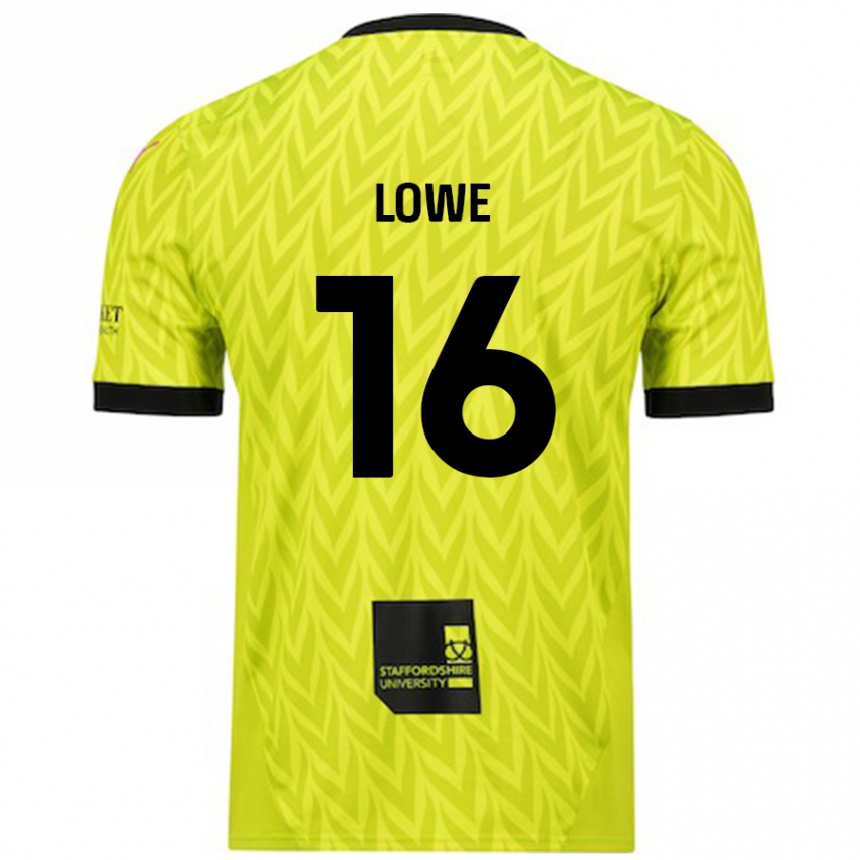 Niño Fútbol Camiseta Jason Lowe #16 Verde Fluorescente 2ª Equipación 2024/25 México