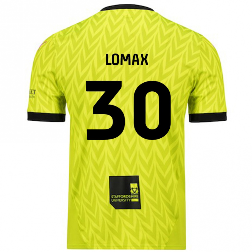 Niño Fútbol Camiseta Ben Lomax #30 Verde Fluorescente 2ª Equipación 2024/25 México