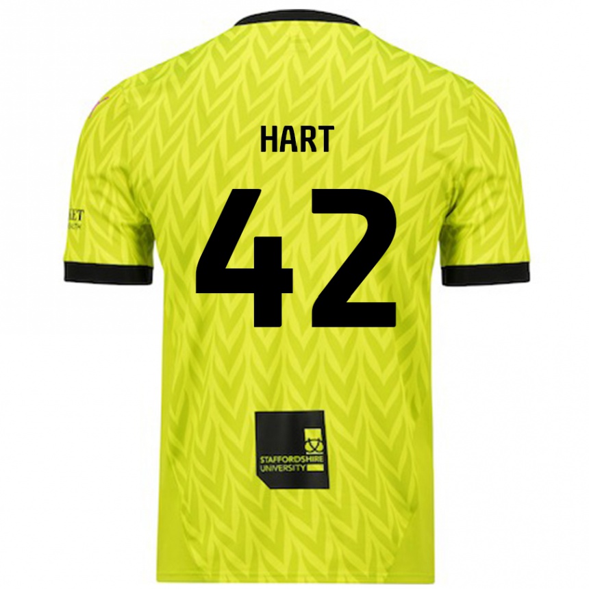 Niño Fútbol Camiseta Sam Hart #42 Verde Fluorescente 2ª Equipación 2024/25 México