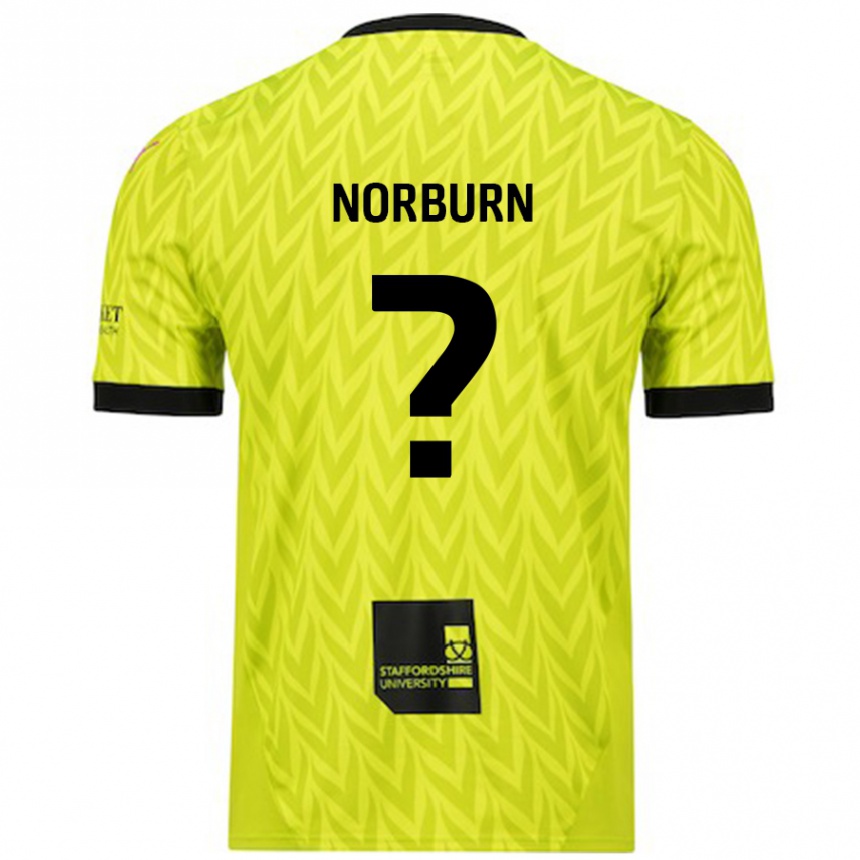 Niño Fútbol Camiseta Dylan Norburn #0 Verde Fluorescente 2ª Equipación 2024/25 México