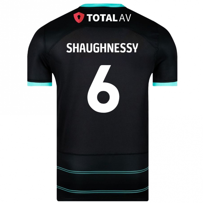 Niño Fútbol Camiseta Conor Shaughnessy #6 Negro 2ª Equipación 2024/25 México