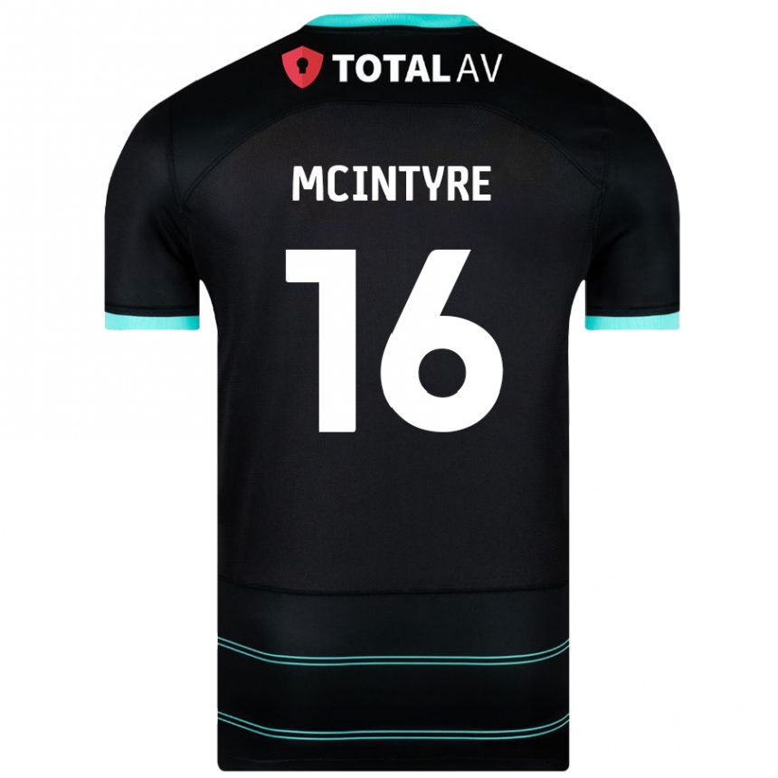 Niño Fútbol Camiseta Tom Mcintyre #16 Negro 2ª Equipación 2024/25 México