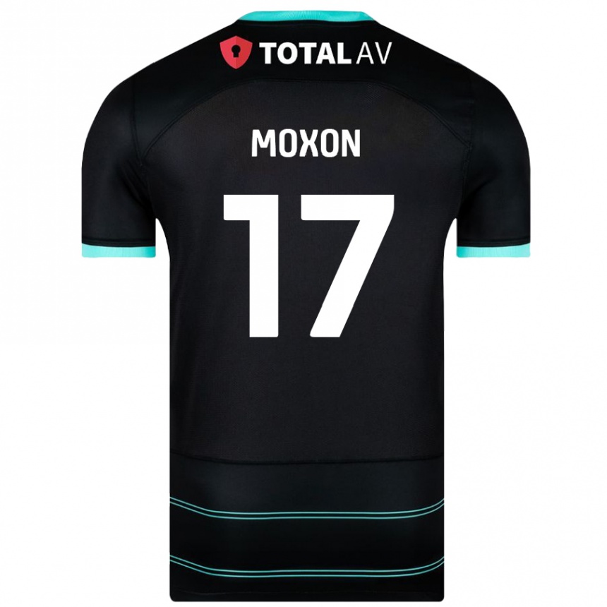 Niño Fútbol Camiseta Owen Moxon #17 Negro 2ª Equipación 2024/25 México