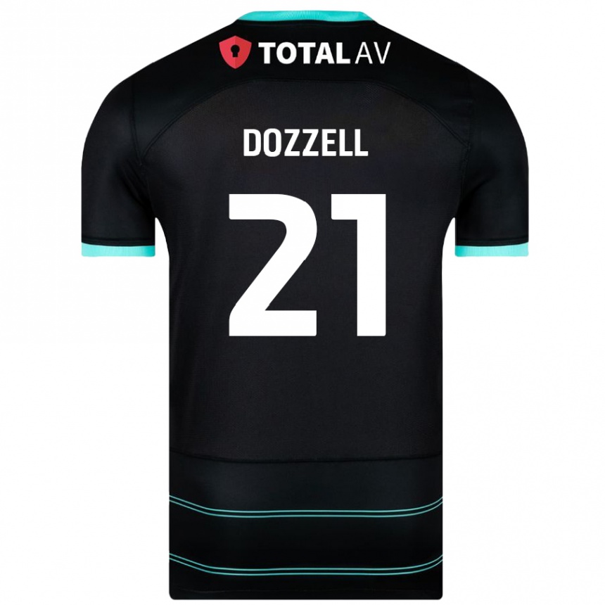 Niño Fútbol Camiseta Andre Dozzell #21 Negro 2ª Equipación 2024/25 México