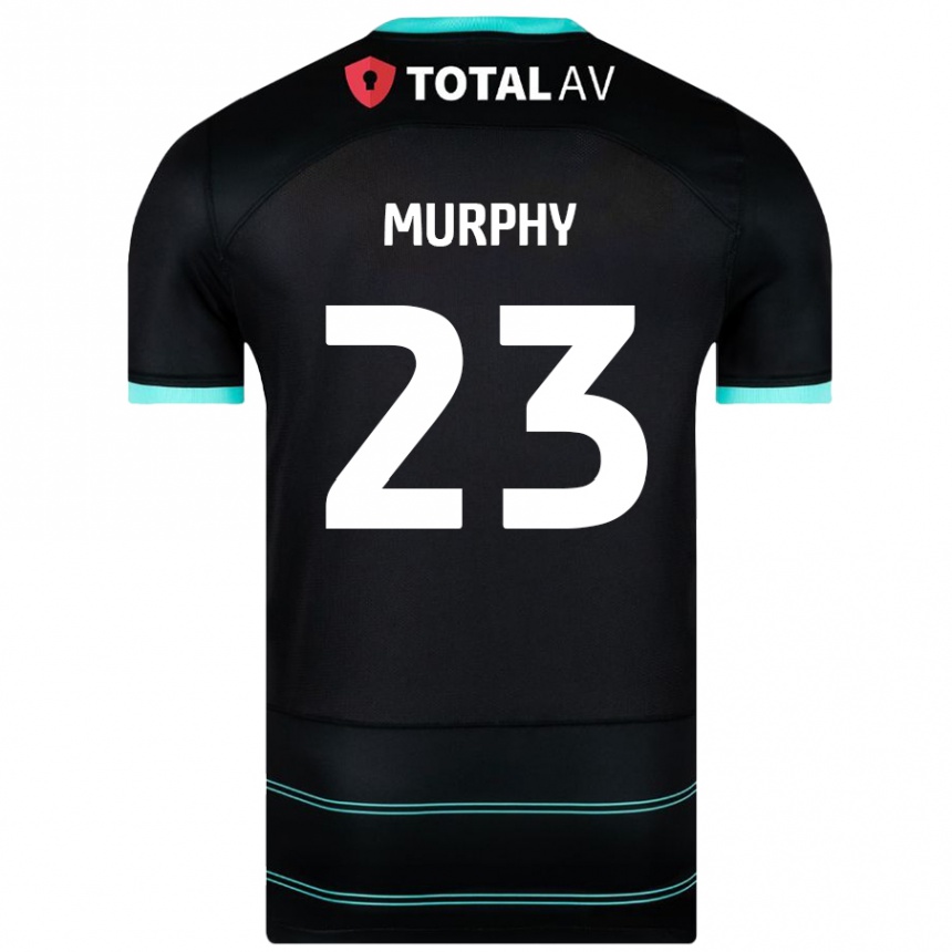 Niño Fútbol Camiseta Josh Murphy #23 Negro 2ª Equipación 2024/25 México