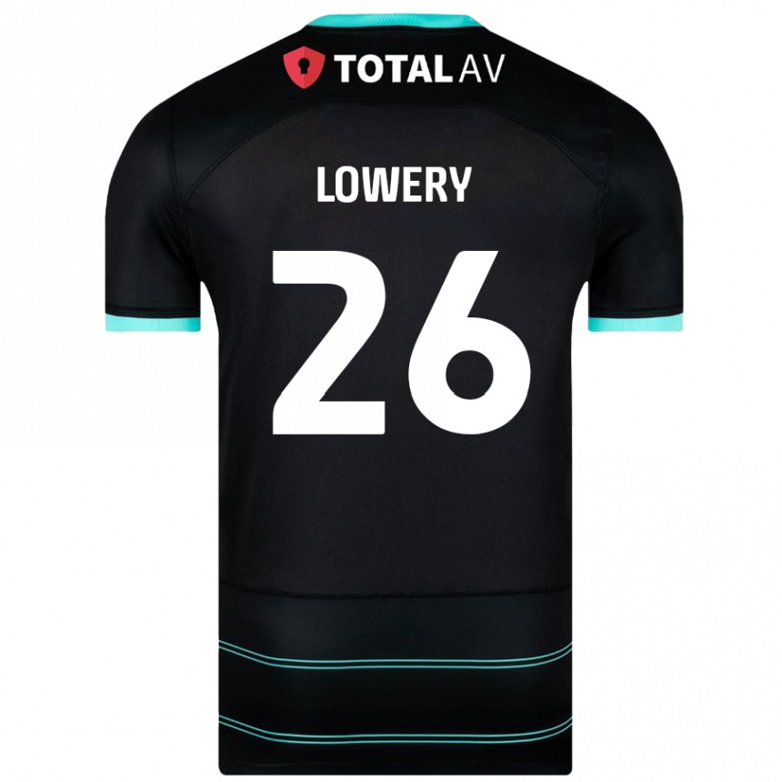 Niño Fútbol Camiseta Tom Lowery #26 Negro 2ª Equipación 2024/25 México