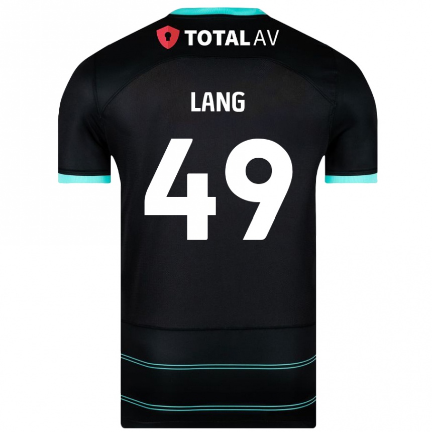 Niño Fútbol Camiseta Callum Lang #49 Negro 2ª Equipación 2024/25 México