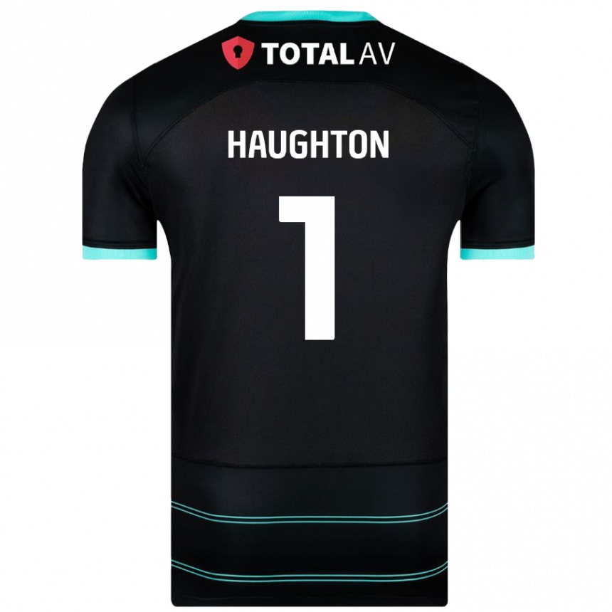 Niño Fútbol Camiseta Hannah Haughton #1 Negro 2ª Equipación 2024/25 México