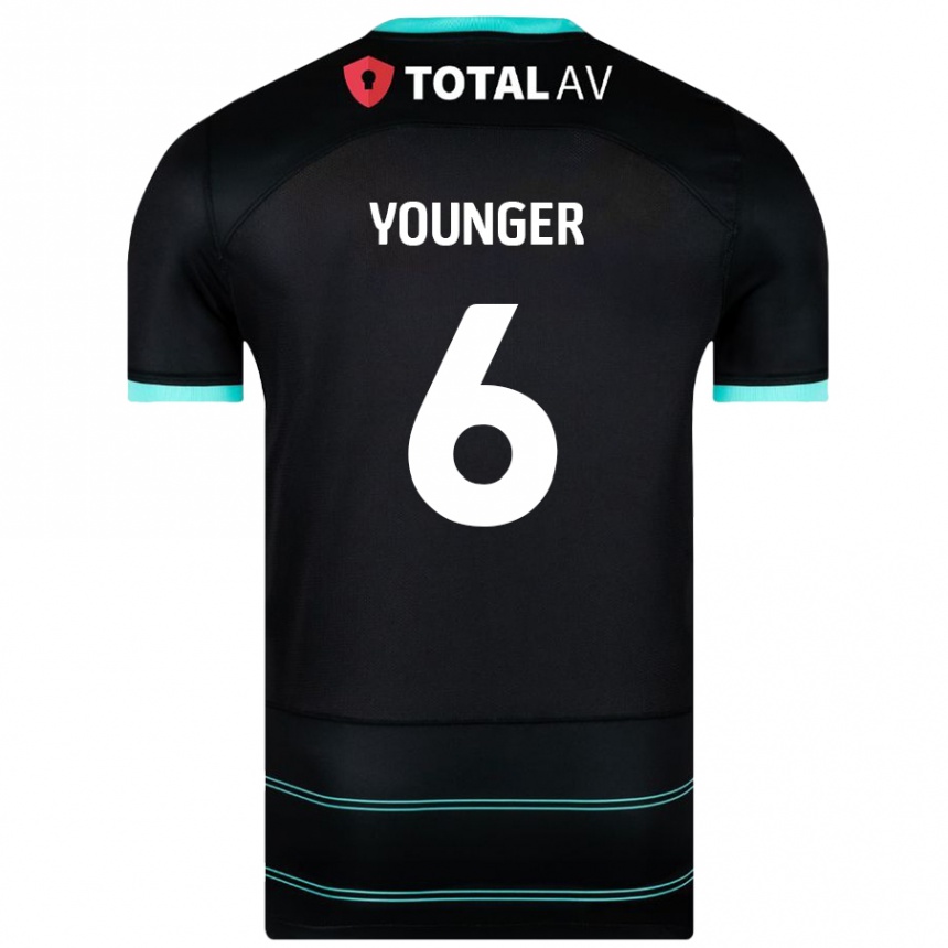 Niño Fútbol Camiseta Jazz Younger #6 Negro 2ª Equipación 2024/25 México