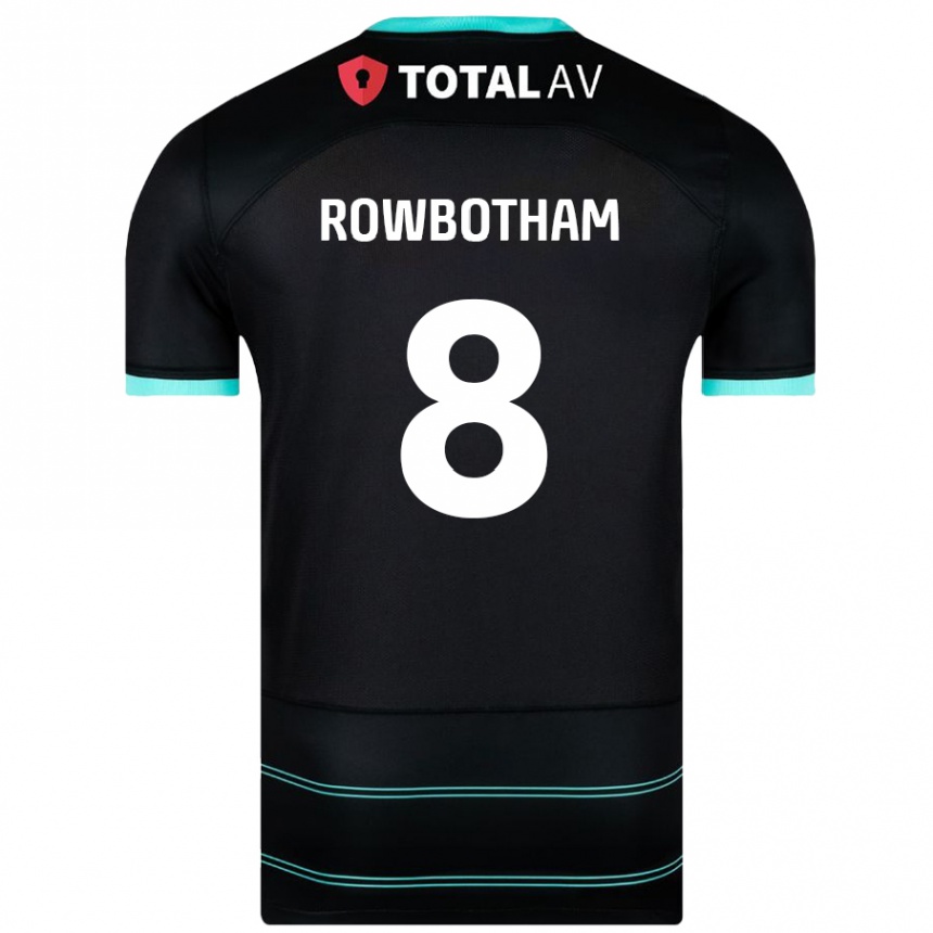 Niño Fútbol Camiseta Ava Rowbotham #8 Negro 2ª Equipación 2024/25 México