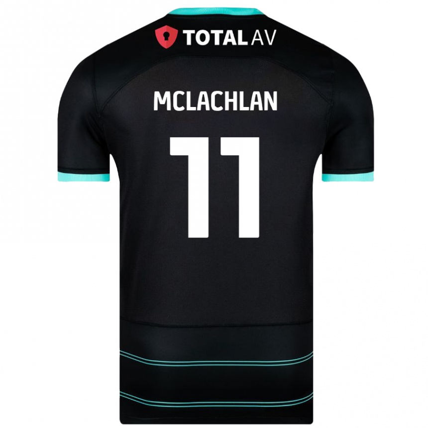 Niño Fútbol Camiseta Daisy Mclachlan #11 Negro 2ª Equipación 2024/25 México