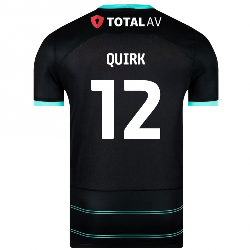 Niño Fútbol Camiseta Sophie Quirk #12 Negro 2ª Equipación 2024/25 México