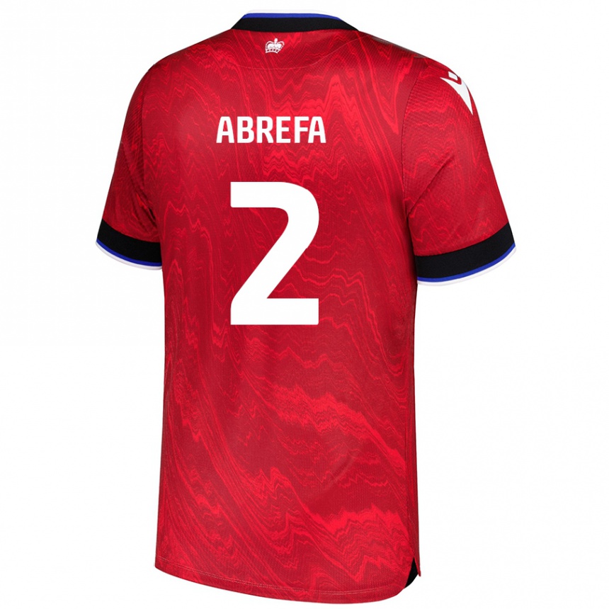 Niño Fútbol Camiseta Kelvin Abrefa #2 Rojo Negro 2ª Equipación 2024/25 México