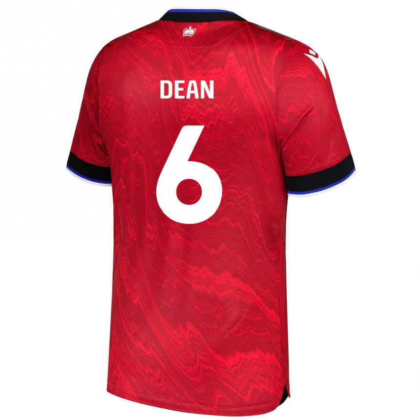 Niño Fútbol Camiseta Harlee Dean #6 Rojo Negro 2ª Equipación 2024/25 México