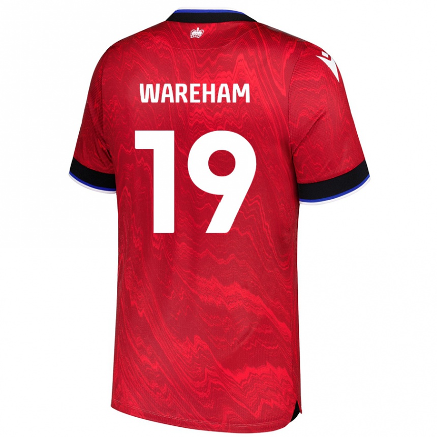 Niño Fútbol Camiseta Jayden Wareham #19 Rojo Negro 2ª Equipación 2024/25 México