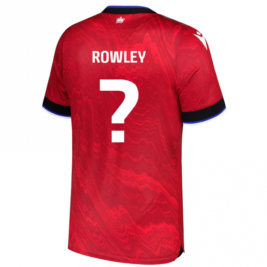 Niño Fútbol Camiseta Matt Rowley #0 Rojo Negro 2ª Equipación 2024/25 México