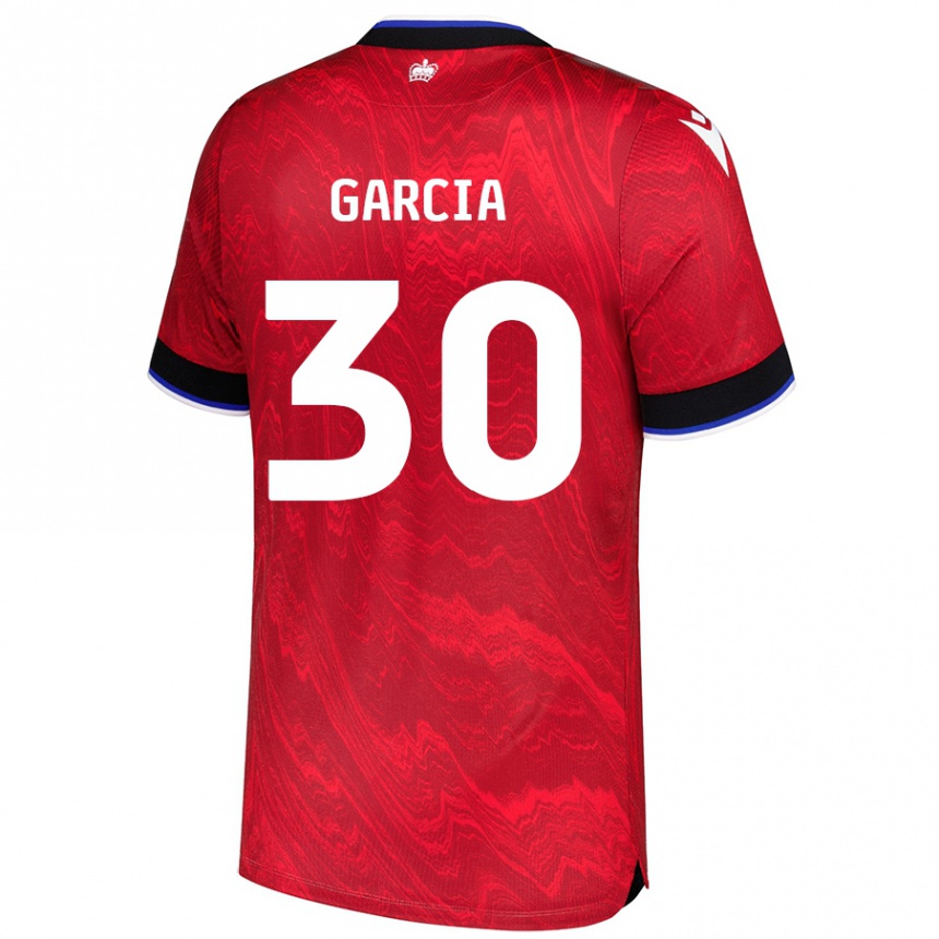 Niño Fútbol Camiseta Andre Garcia #30 Rojo Negro 2ª Equipación 2024/25 México