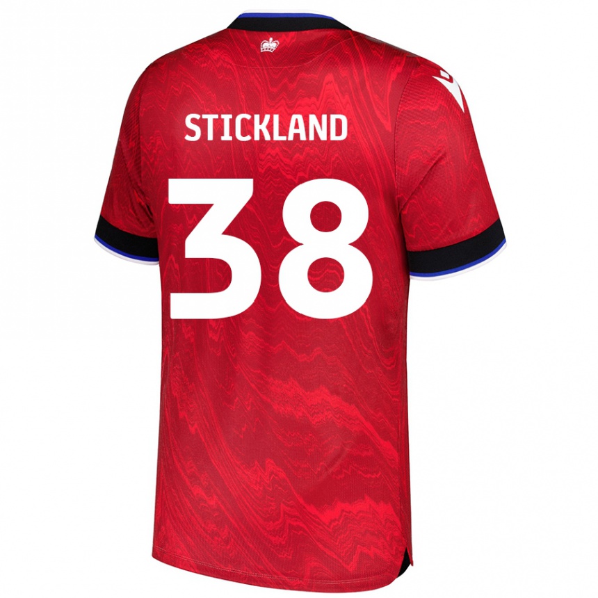 Niño Fútbol Camiseta Michael Stickland #38 Rojo Negro 2ª Equipación 2024/25 México