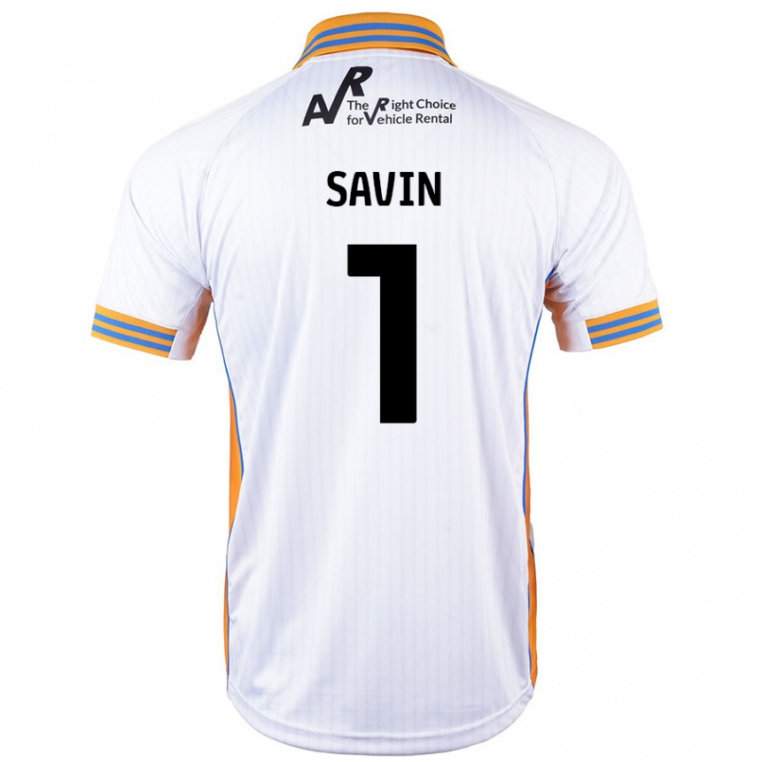 Niño Fútbol Camiseta Toby Savin #1 Blanco 2ª Equipación 2024/25 México