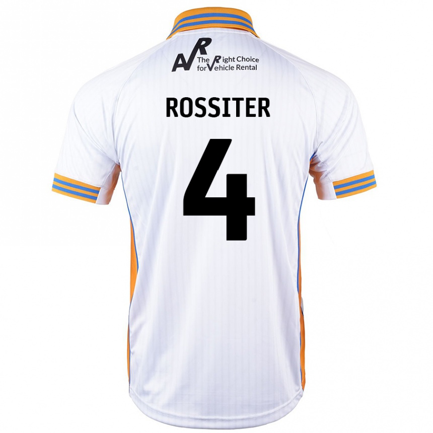 Niño Fútbol Camiseta Jordan Rossiter #4 Blanco 2ª Equipación 2024/25 México