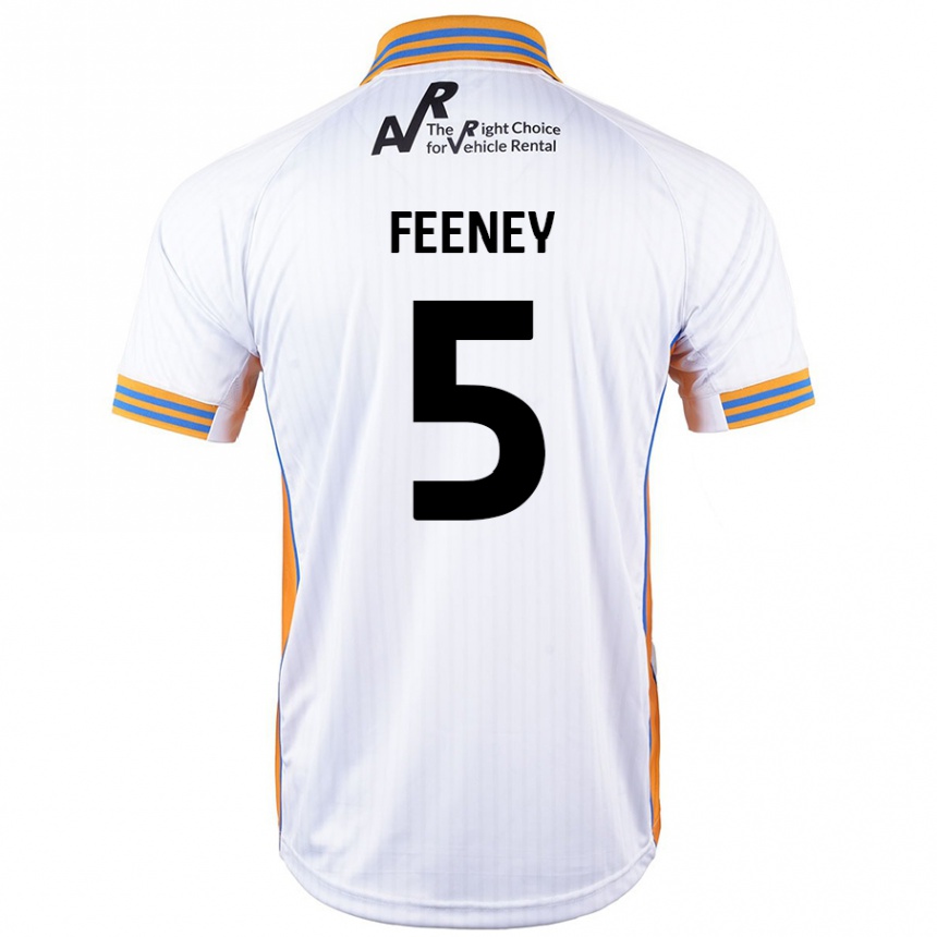 Niño Fútbol Camiseta Morgan Feeney #5 Blanco 2ª Equipación 2024/25 México