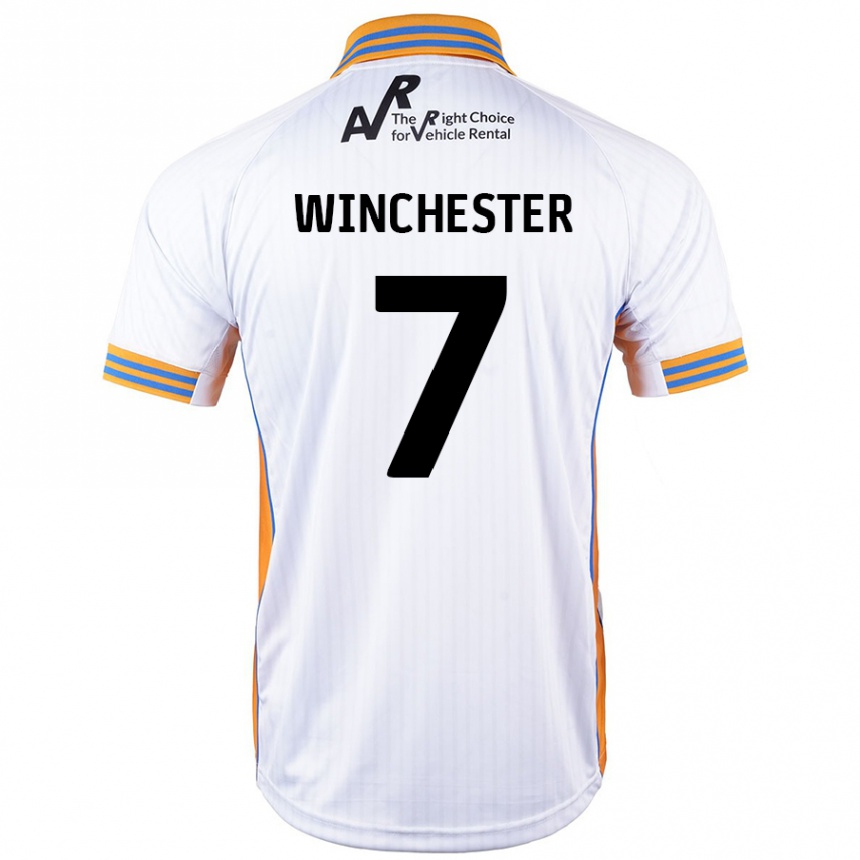 Niño Fútbol Camiseta Carl Winchester #7 Blanco 2ª Equipación 2024/25 México