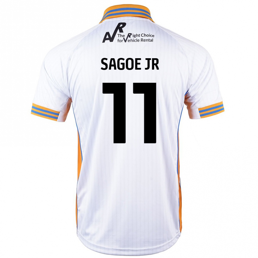 Niño Fútbol Camiseta Charles Sagoe Jr #11 Blanco 2ª Equipación 2024/25 México