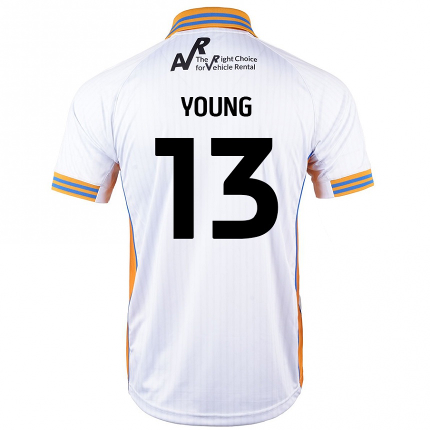 Niño Fútbol Camiseta Joe Young #13 Blanco 2ª Equipación 2024/25 México