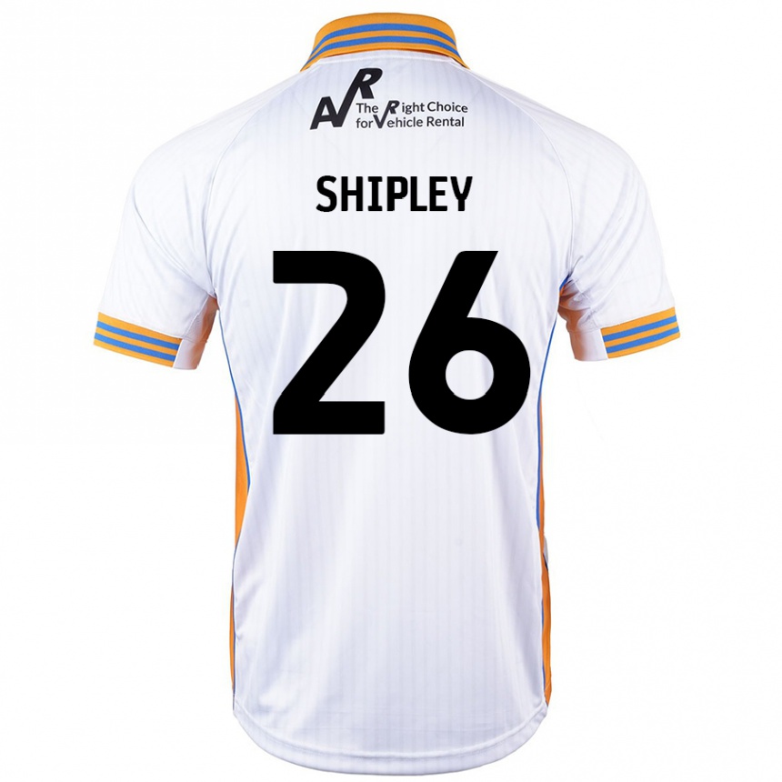 Niño Fútbol Camiseta Jordan Shipley #26 Blanco 2ª Equipación 2024/25 México