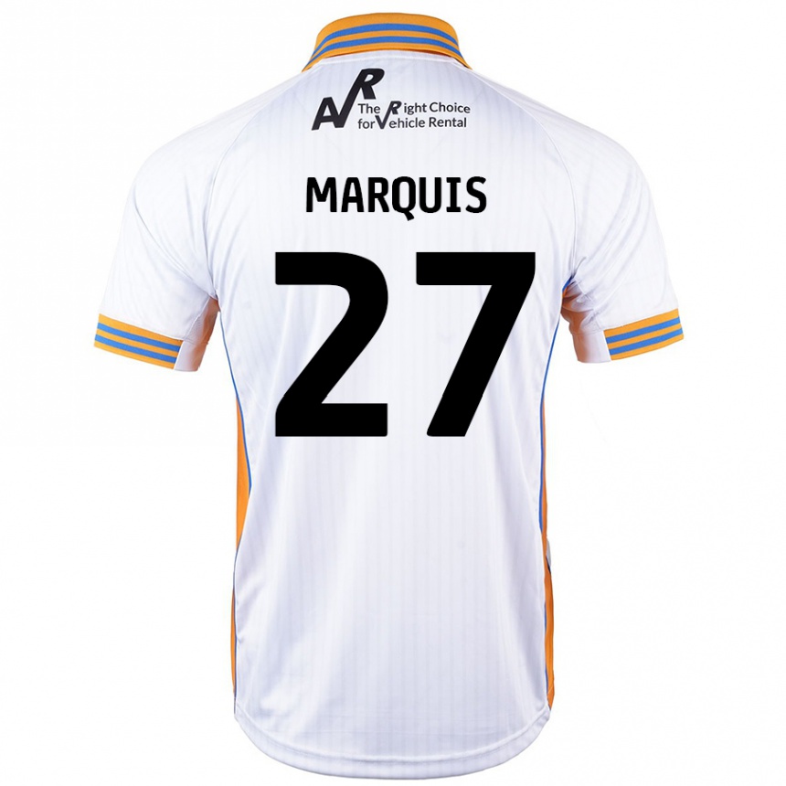 Niño Fútbol Camiseta John Marquis #27 Blanco 2ª Equipación 2024/25 México