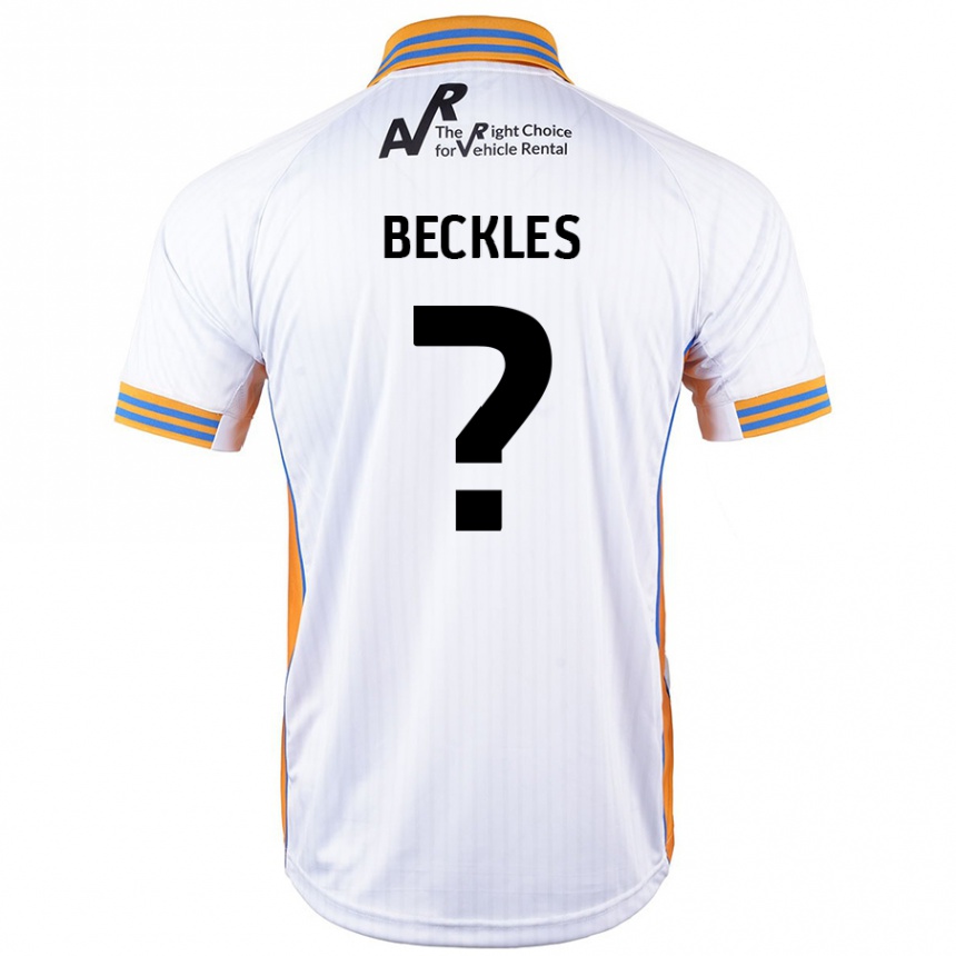 Niño Fútbol Camiseta Frankie Beckles #0 Blanco 2ª Equipación 2024/25 México