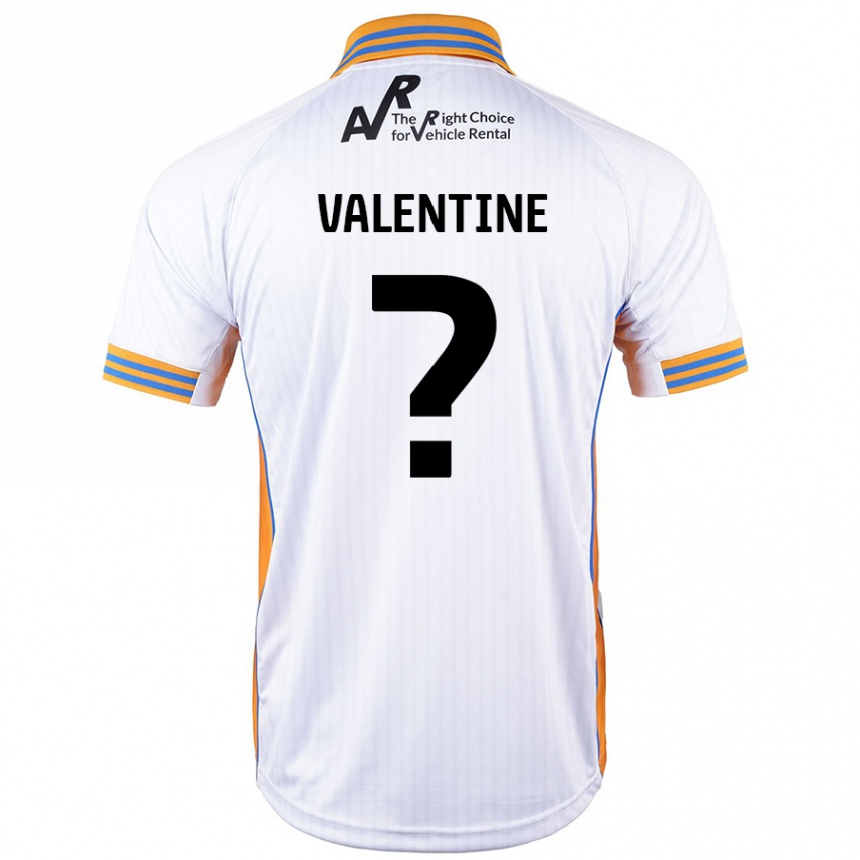 Niño Fútbol Camiseta Jayden Valentine #0 Blanco 2ª Equipación 2024/25 México