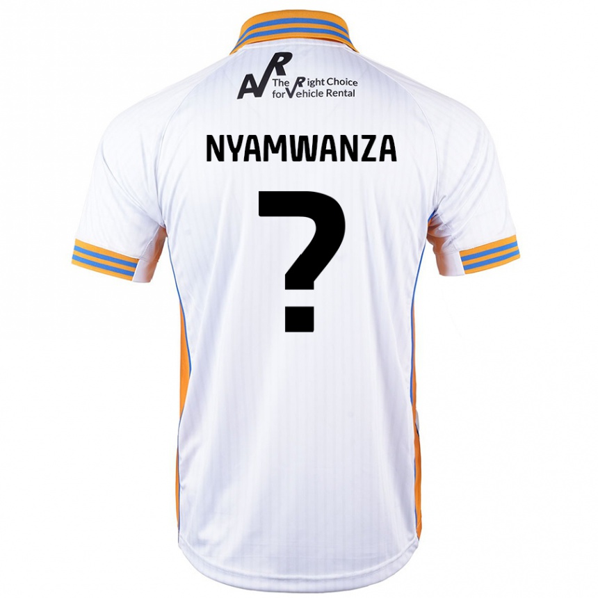 Niño Fútbol Camiseta Simba Nyamwanza #0 Blanco 2ª Equipación 2024/25 México