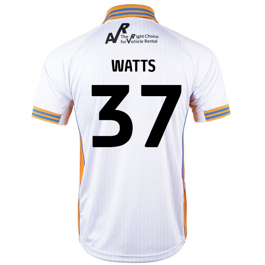 Niño Fútbol Camiseta Harvey Watts #37 Blanco 2ª Equipación 2024/25 México