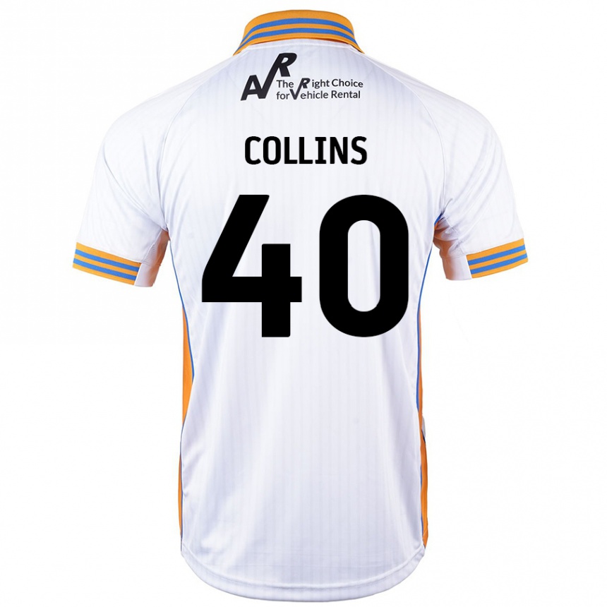 Niño Fútbol Camiseta Jude Collins #40 Blanco 2ª Equipación 2024/25 México