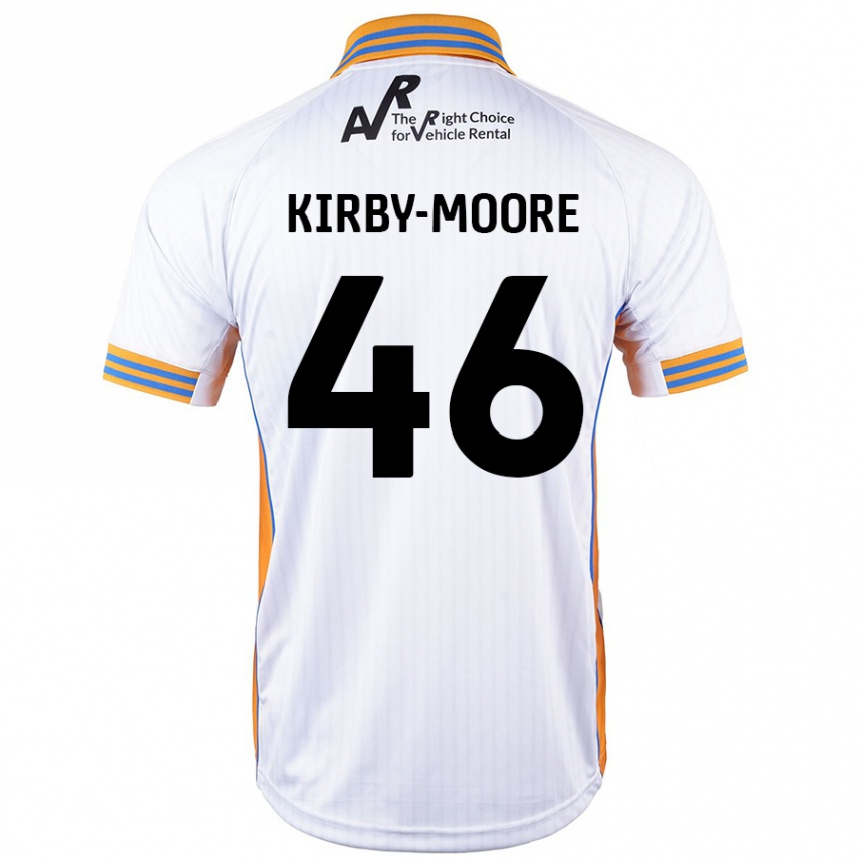 Niño Fútbol Camiseta Harvey Kirby-Moore #46 Blanco 2ª Equipación 2024/25 México