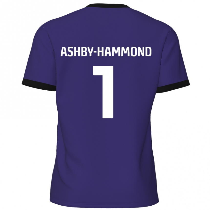 Niño Fútbol Camiseta Taye Ashby-Hammond #1 Púrpura 2ª Equipación 2024/25 México