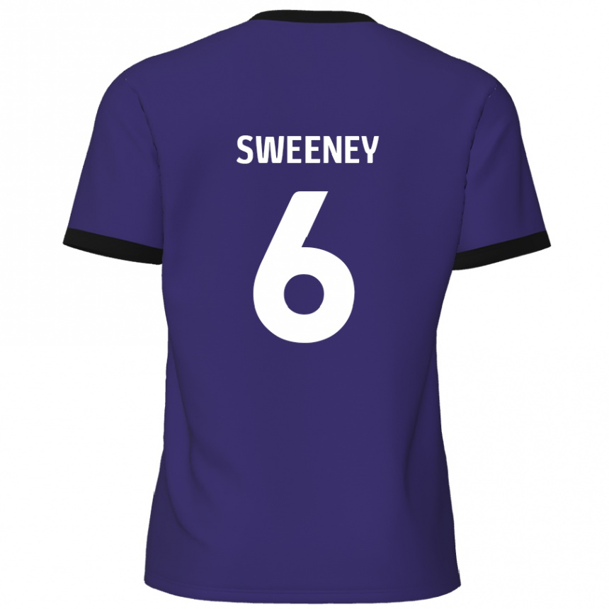 Niño Fútbol Camiseta Dan Sweeney #6 Púrpura 2ª Equipación 2024/25 México