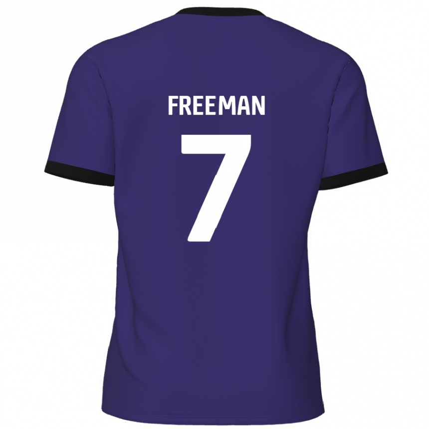 Niño Fútbol Camiseta Nick Freeman #7 Púrpura 2ª Equipación 2024/25 México