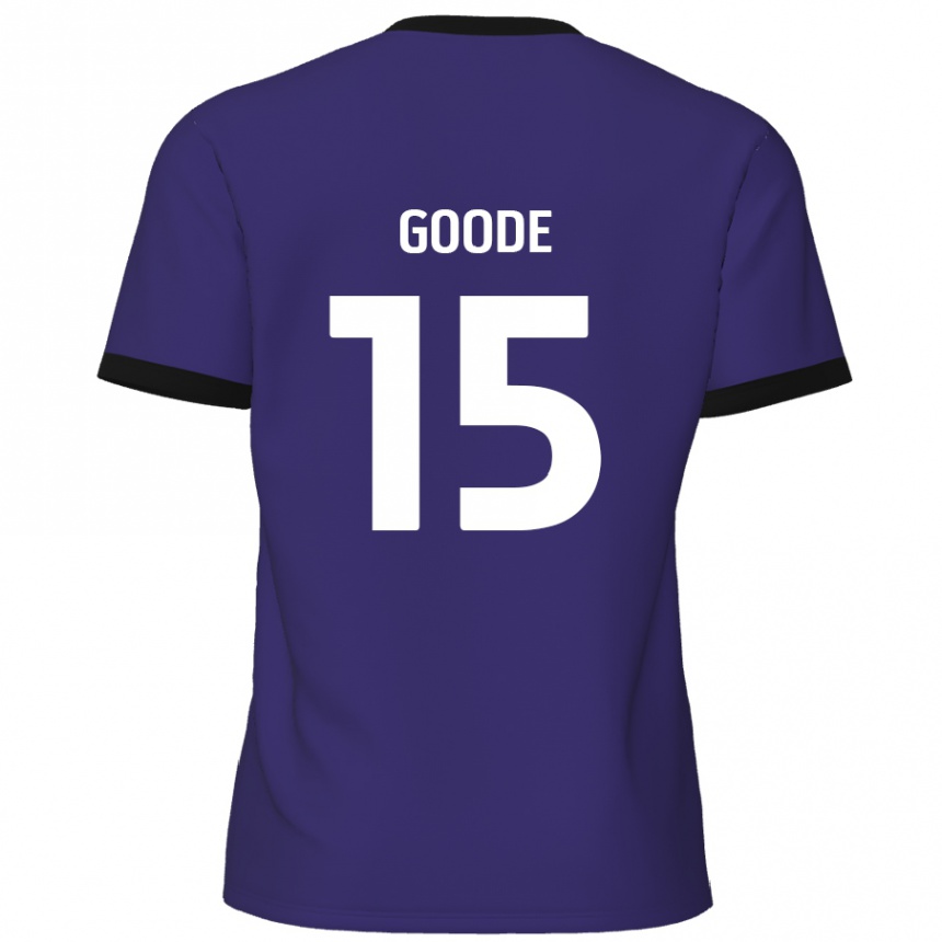 Niño Fútbol Camiseta Charlie Goode #15 Púrpura 2ª Equipación 2024/25 México