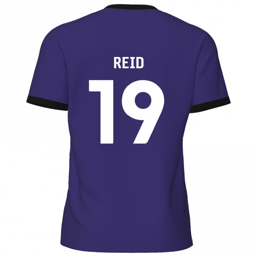 Niño Fútbol Camiseta Jamie Reid #19 Púrpura 2ª Equipación 2024/25 México