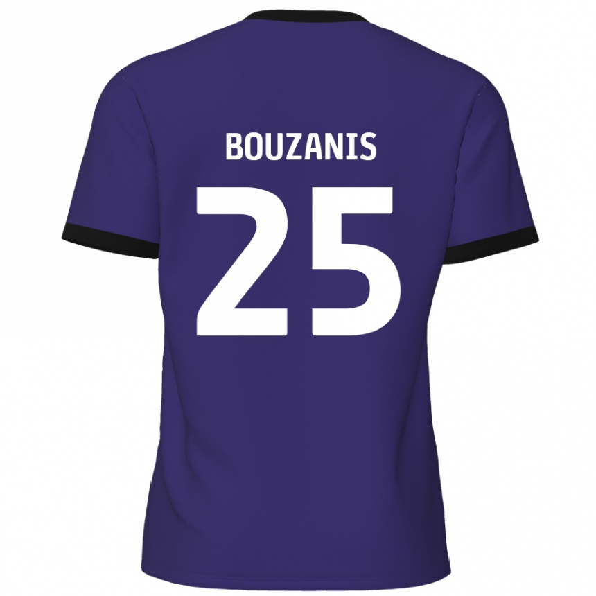 Niño Fútbol Camiseta Dean Bouzanis #25 Púrpura 2ª Equipación 2024/25 México