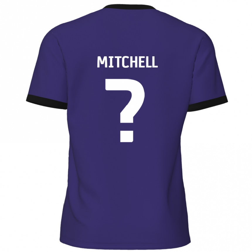 Niño Fútbol Camiseta Rylee Mitchell #0 Púrpura 2ª Equipación 2024/25 México