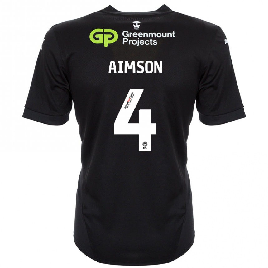 Niño Fútbol Camiseta Will Aimson #4 Negro 2ª Equipación 2024/25 México